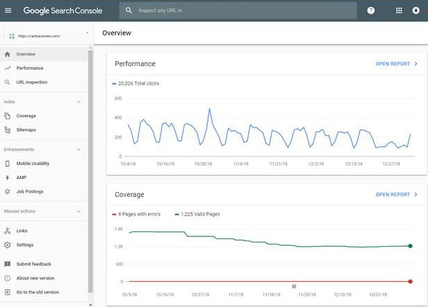 New Google Search Console Overview